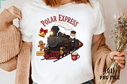 Christmas Train Conductor Design, an Illustration by DreamArtGraphic (Thumbnail 1 of 5)