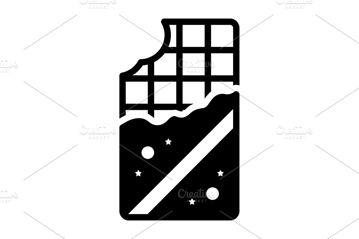 Chocolate praline solid icon, a Solid Icon by Creative priyanka