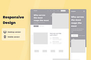 Charity Fundraising Wireframe, a Wireframe Template by INSPR STD (Thumbnail 5 of 6)