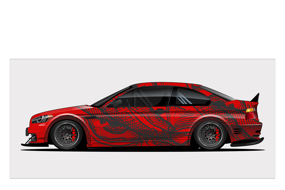 Bold Race Car Vector Design, an Animal Illustration by CarWrap design (Photo 3 of 3)