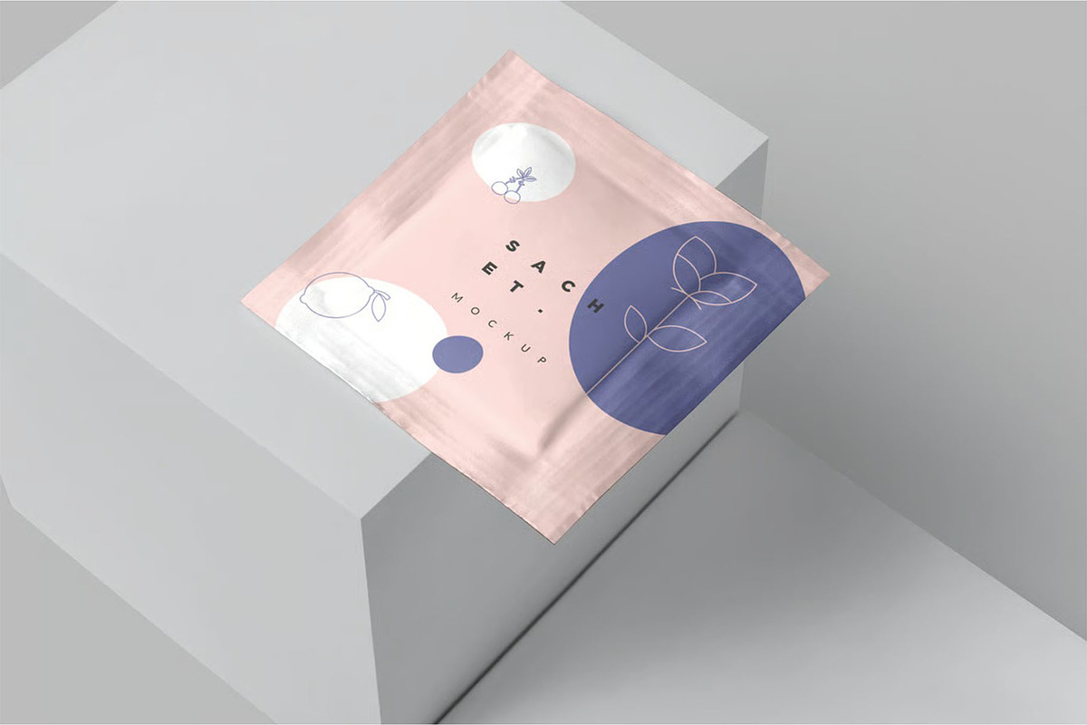 Sachet Mockup, a Packaging Mockup by megostudi0 (Photo 7 of 7)