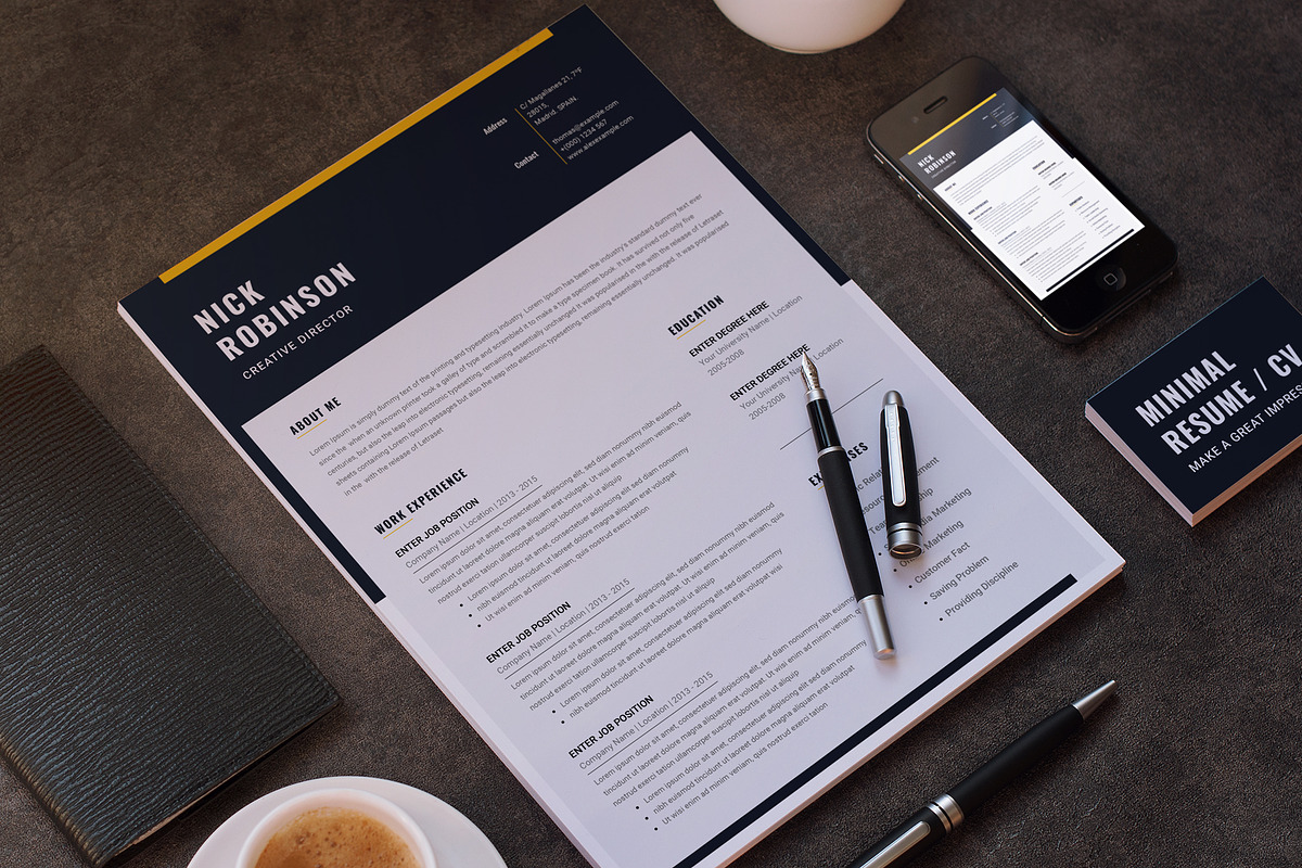 Clean Resume/CV, a Resume Template by Aspect_Studio (Photo 5 of 5)