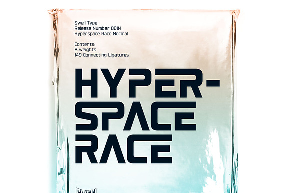 Hyperspace Race Sci-Fi font preview 7