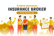 Insurance Broker Illustrations, a Person Illustration by Ilusiku Studio (Thumbnail 4 of 4)