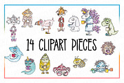 Coffee Zombie Critters, an Animal Illustration by Cuddle Bunnie Studio (Thumbnail 2 of 4)