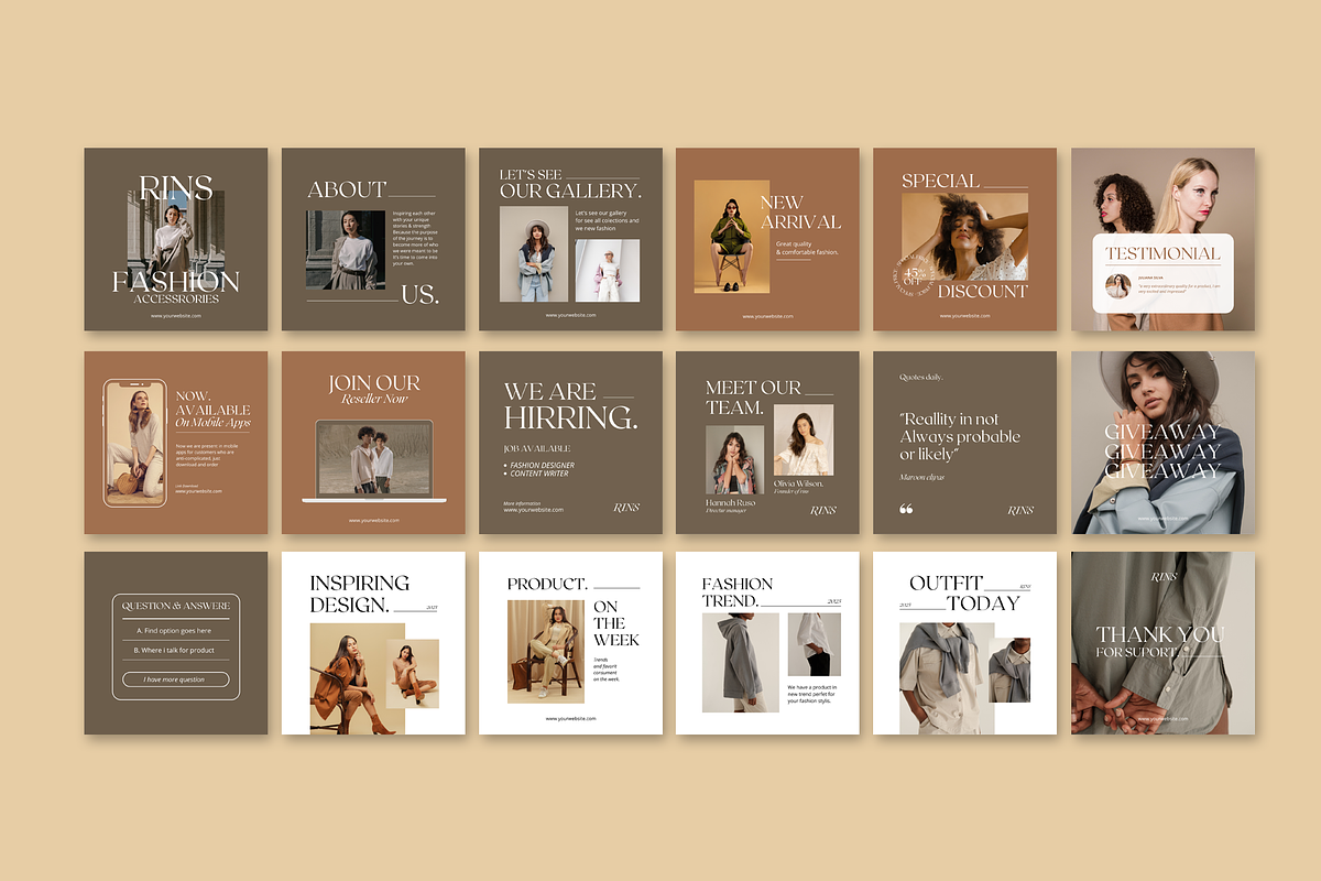 RINS | Social Media Kit Canva, a Social Media Template by ONESADYA (Photo 9 of 9)