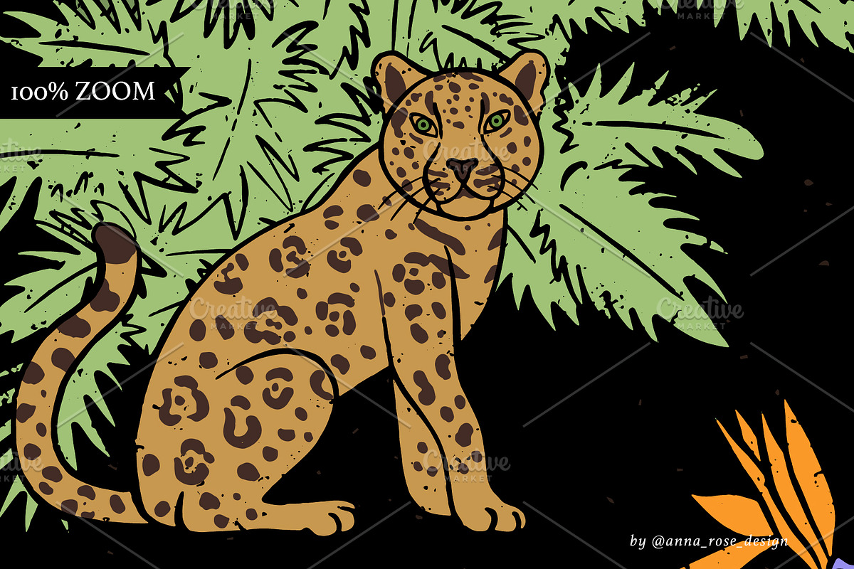 Jungle Wildlife Seamless Patterns, a Pattern Graphic by Rose Design (Photo 9 of 9)