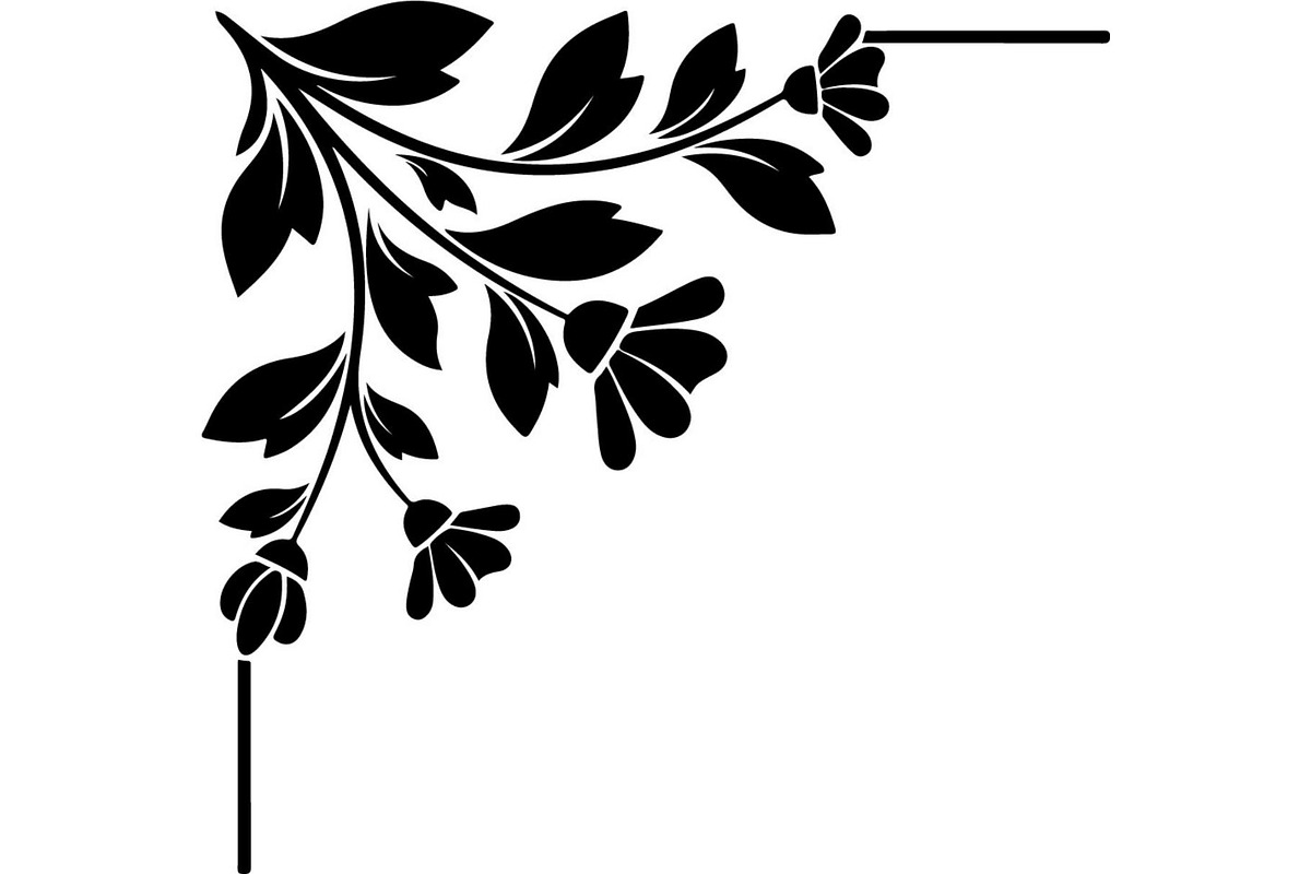 Vintage Baroque Floral Corner Frame, a Decorative Illustration by Creativeshirt (Photo 13 of 20)