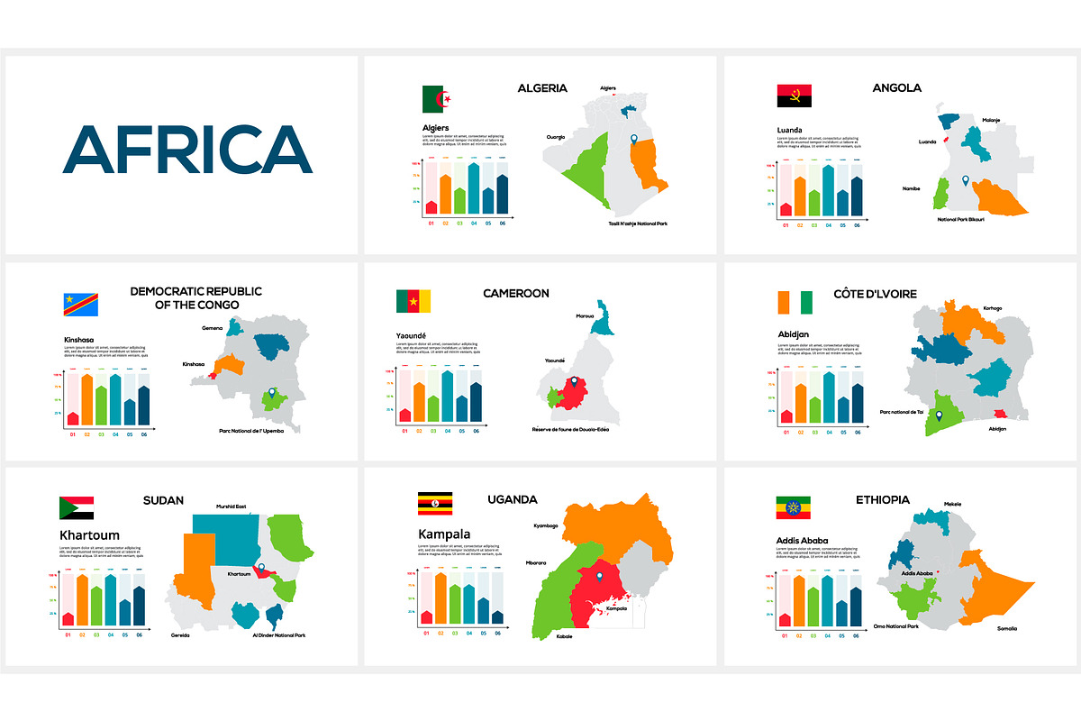 Maps Presentation Canva Template preview 2
