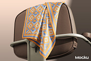 Silk Scarf Mockup - Studio series 02, an Apparel Mockup by Mocku (Thumbnail 3 of 13)