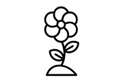 Flower Line Icon, an Icon by Pexelpy (Thumbnail 1 of 2)