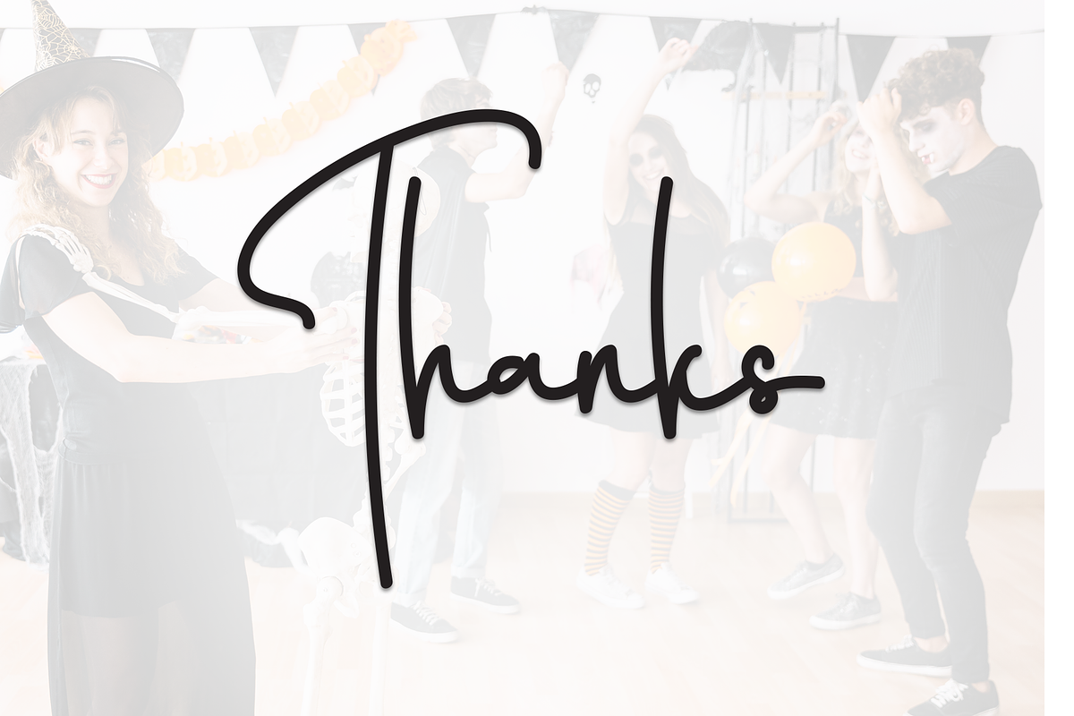 Halloween Party | Script Font, a Handwritten Font by Scratchones (Photo 8 of 8)