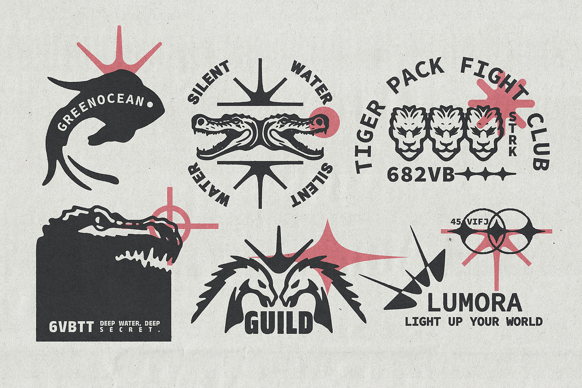 Numina Editable Logo Badge Set preview 5