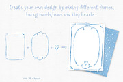 Baby Blue Watercolor Frames Set, an Object Graphic by Solo Art Original (Thumbnail 7 of 14)