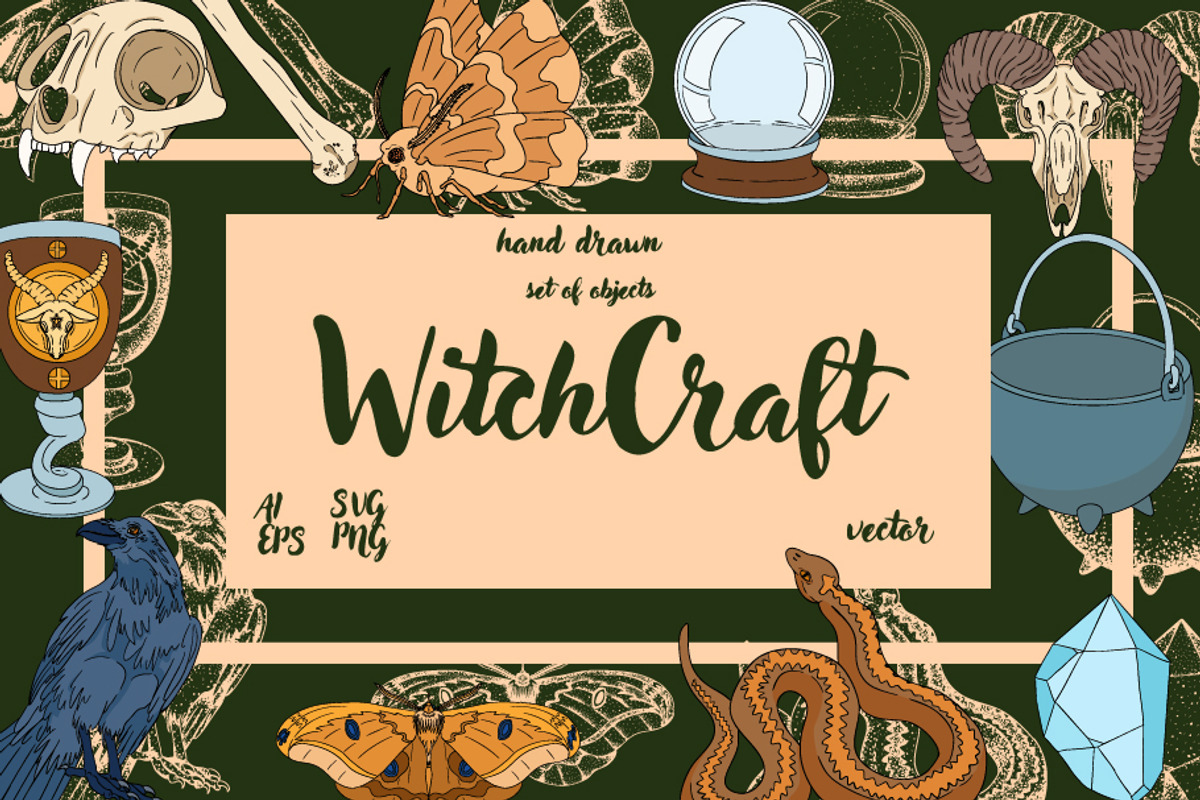 Witchcraft & Occult Vector, an Object Illustration by Elena Mykhailenko (Photo 1 of 7)