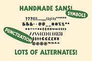 Handmade Sans - Hand-lettered Font, a Font by Studio Funshop by Kelli (Thumbnail 8 of 9)