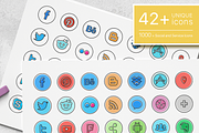 Social Media icons - ToonPro, an Icon by 3Angle (Thumbnail 3 of 4)