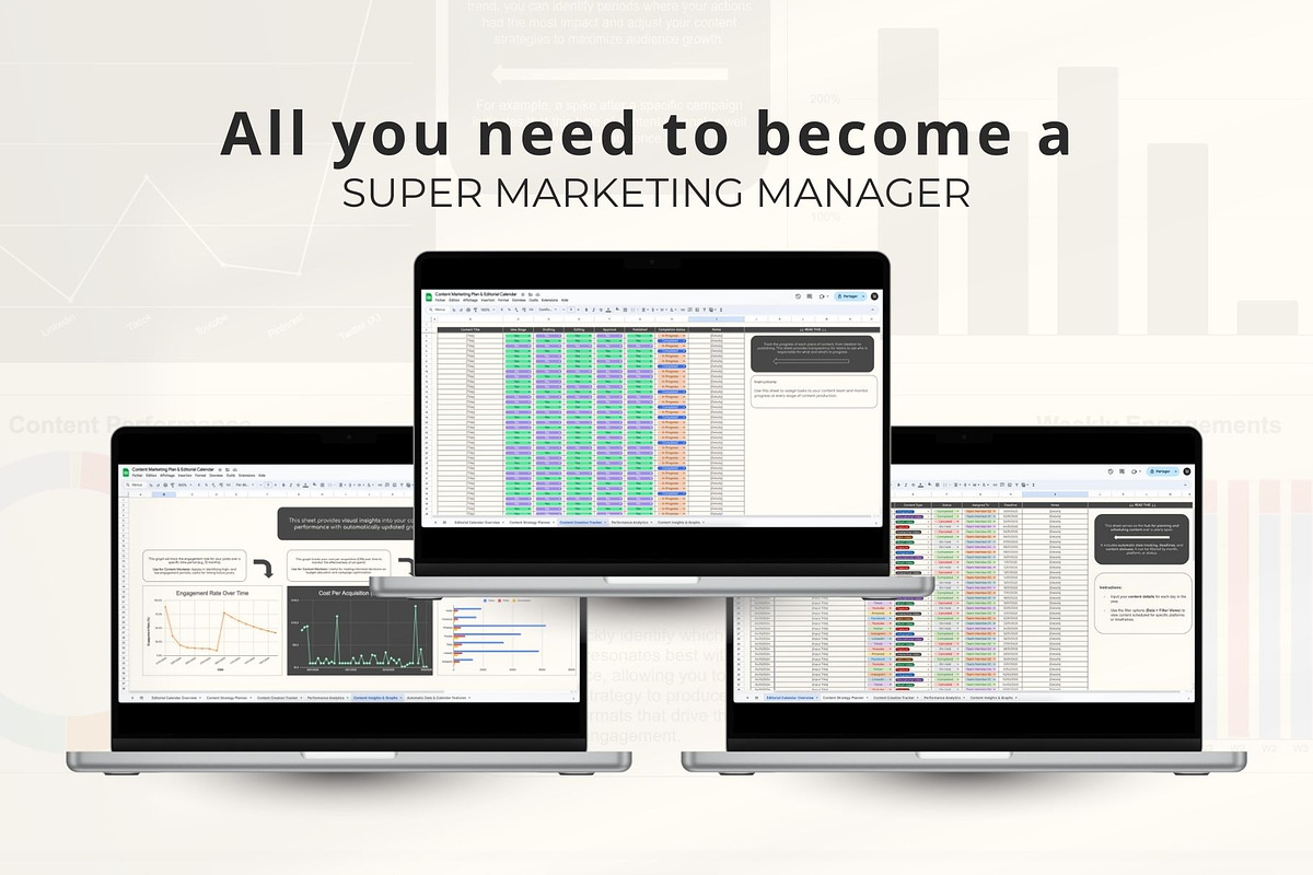 Content Marketing Plan & Calendar, a Marketing Template by Marketello Studio (Photo 5 of 5)