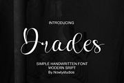 Drades Script, a Script Font by Nowlystudios (Thumbnail 1 of 8)