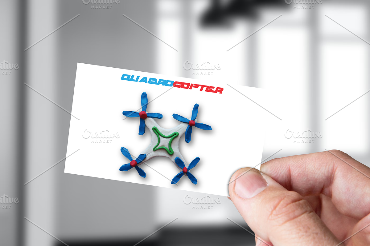 Plasticine vector quadrocopter drone, a Stationery Template by The Vector Vault (Photo 5 of 5)