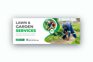 Lawn Garden Service Facebook Cover