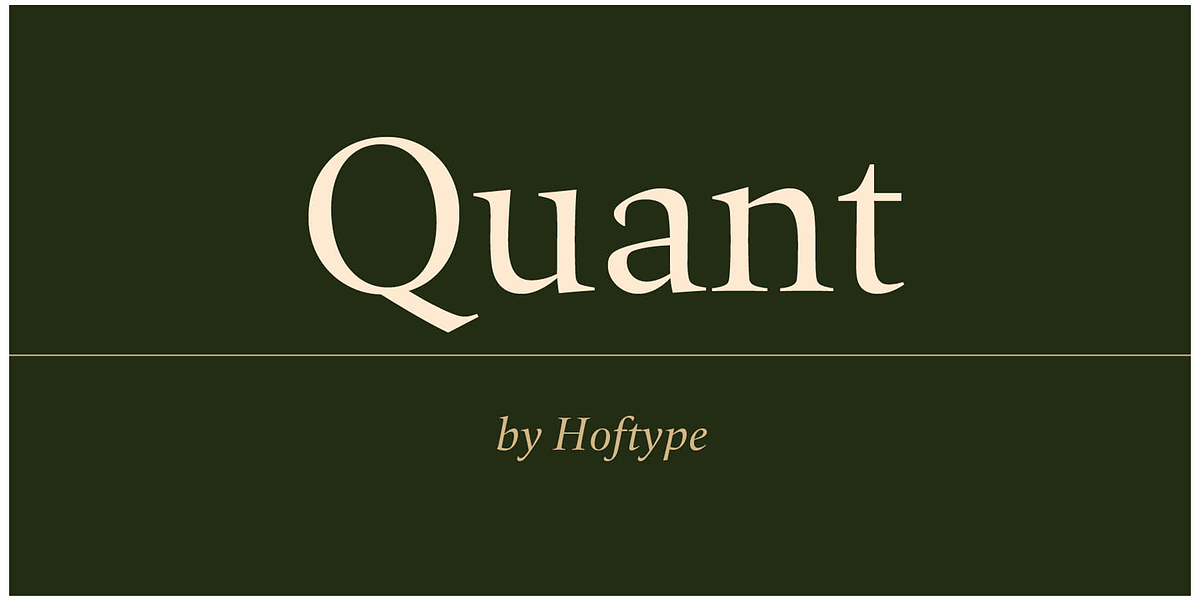 Quant, a Serif Font by Hoftype (Photo 1 of 6)