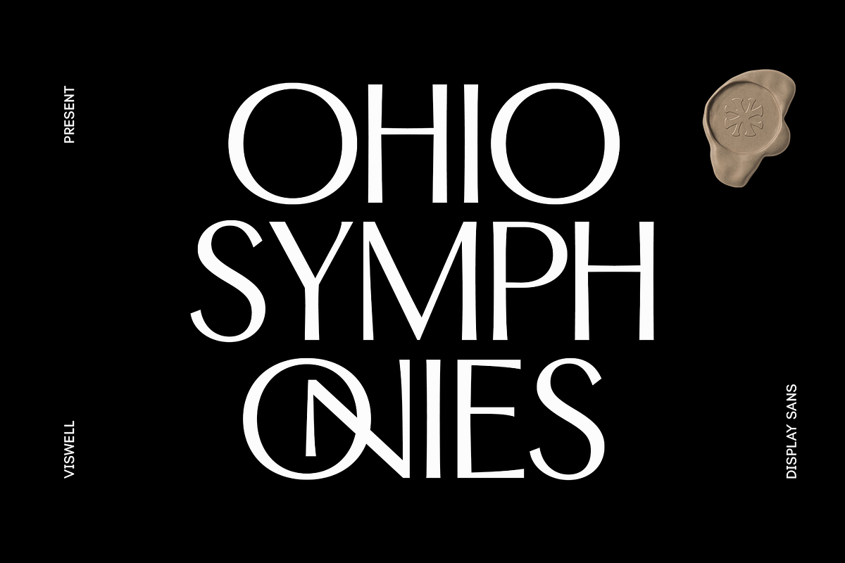 Ohio Symphonies Minimalist Sans, a Sans Serif Font by Viswell (Photo 1 of 11)