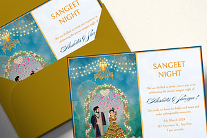 Wedding Sangeet Party Invitation