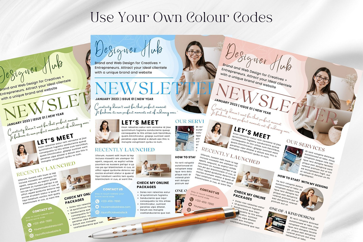 Canva Business Newsletter Template, an Email Template by PixelCraft (Photo 5 of 15)