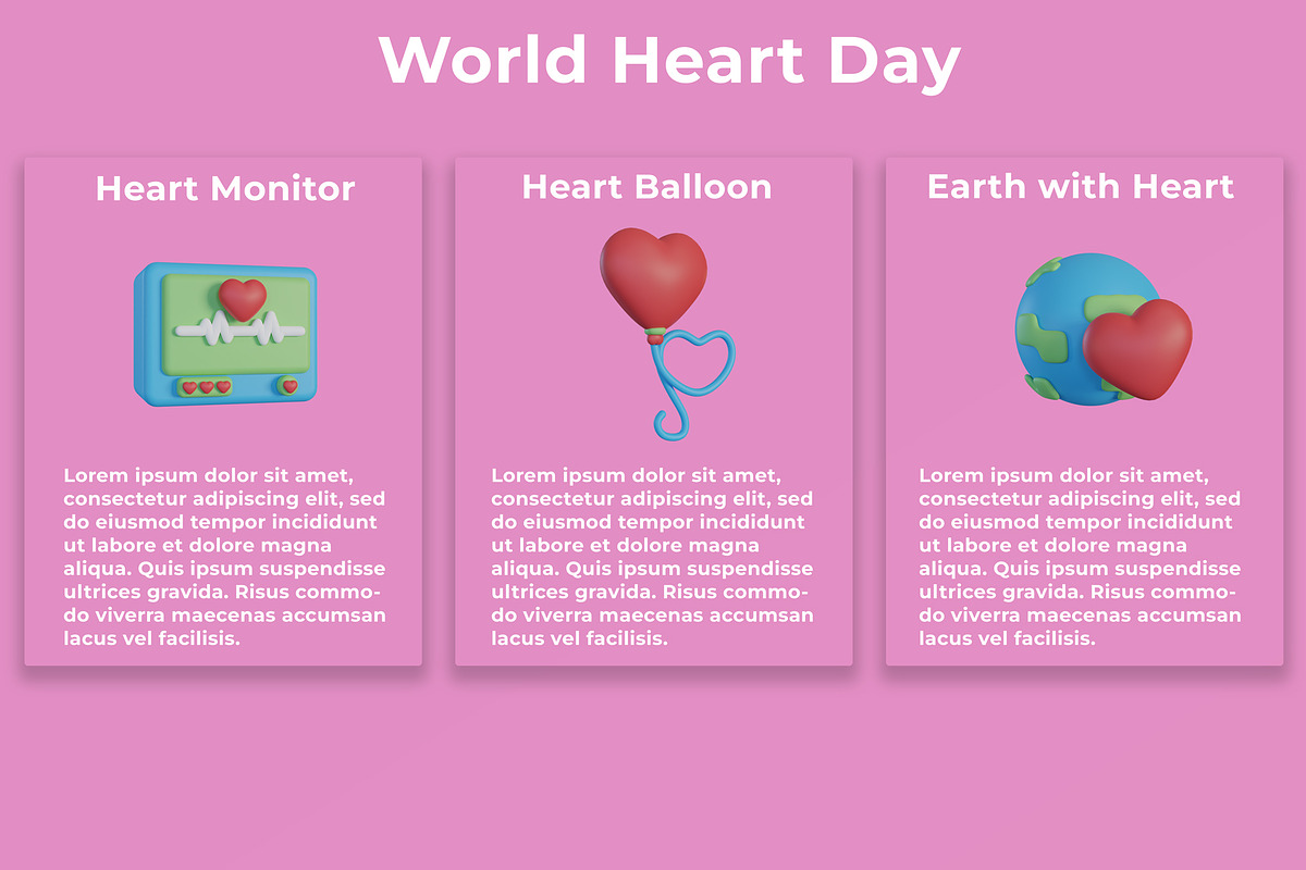3D World Heart Icon, an Object Graphic by Artnivora.Std (Photo 2 of 4)