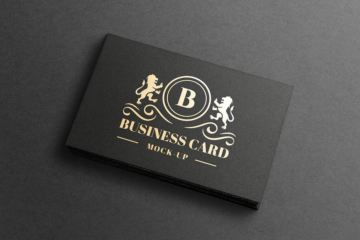 Golden-Black | Business Card Mock-up, a Product Mockup by CleanLines (Photo 2 of 6)