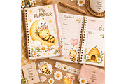Honey Bee Clipart, an Animal Illustration by Villa 11 Estudio (Thumbnail 10 of 11)