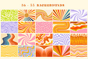 Retro Groovy Hippie Patterns, a Pattern Graphic by NassyArt (Thumbnail 7 of 9)