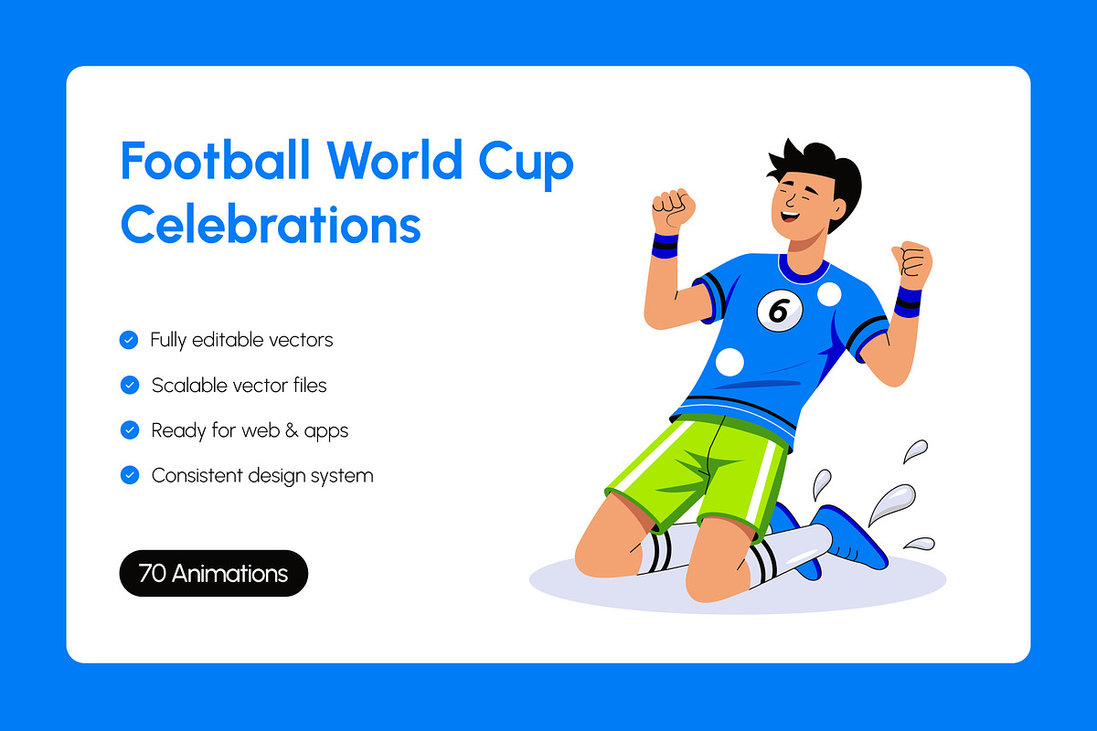 70 Animated Football World Cup, a Sport Illustration by Creative Stall (Photo 1 of 4)
