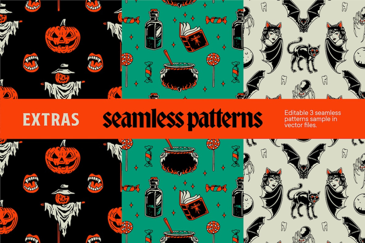 Halloween Madness Graphic Stocks, an Illustration by ARQAM Studio (Photo 9 of 9)
