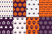 23 Halloween Seamless Patterns Pack, a Pattern Graphic by Alex Krugli (Thumbnail 5 of 9)