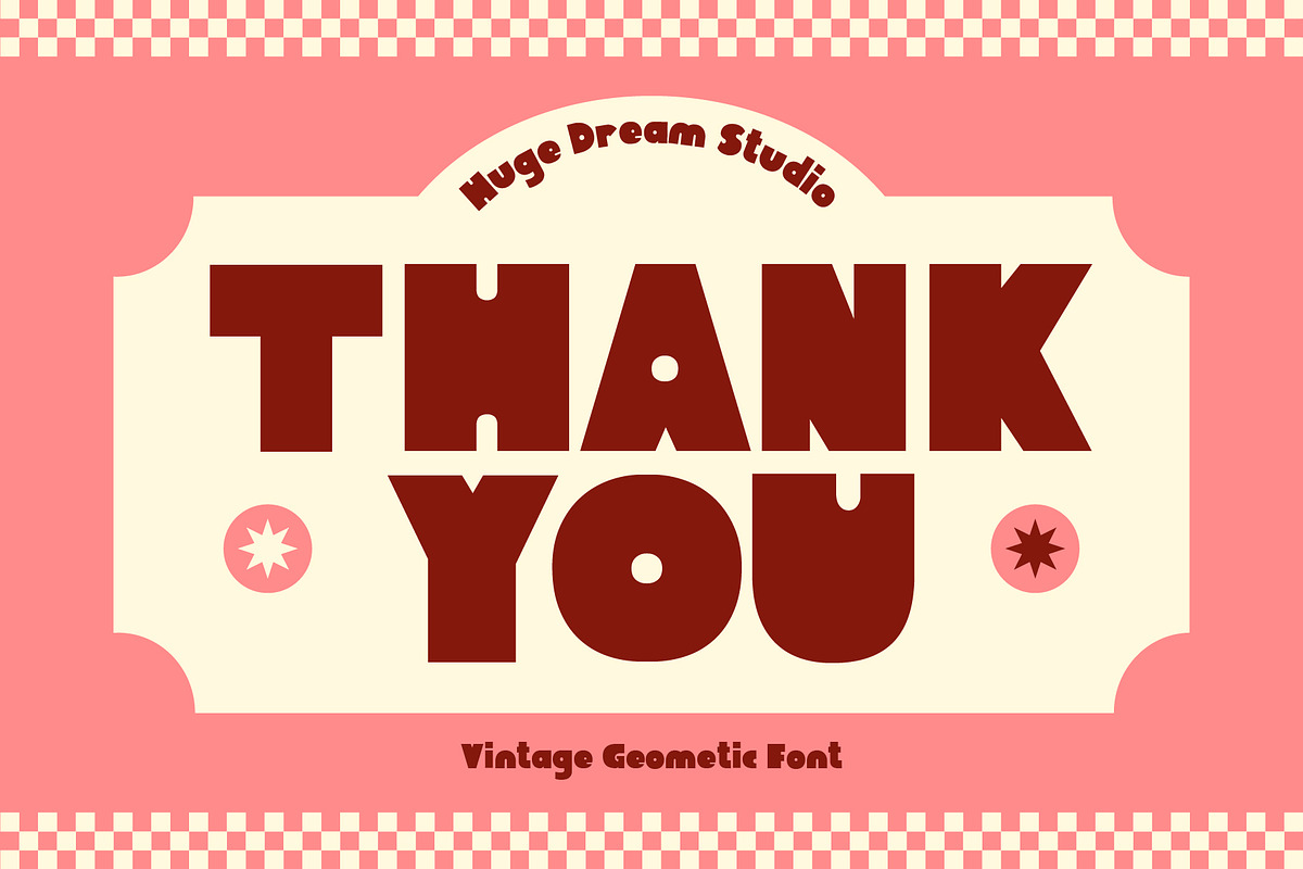 Nyron – Vintage Geometric Font, a Sans Serif Font by Huge Dream Studio (Photo 9 of 9)