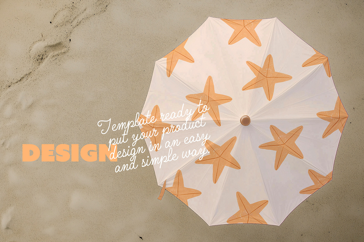 Top View Beach Umbrella Mockup, a Product Mockup by McLittle Stock (Photo 3 of 4)