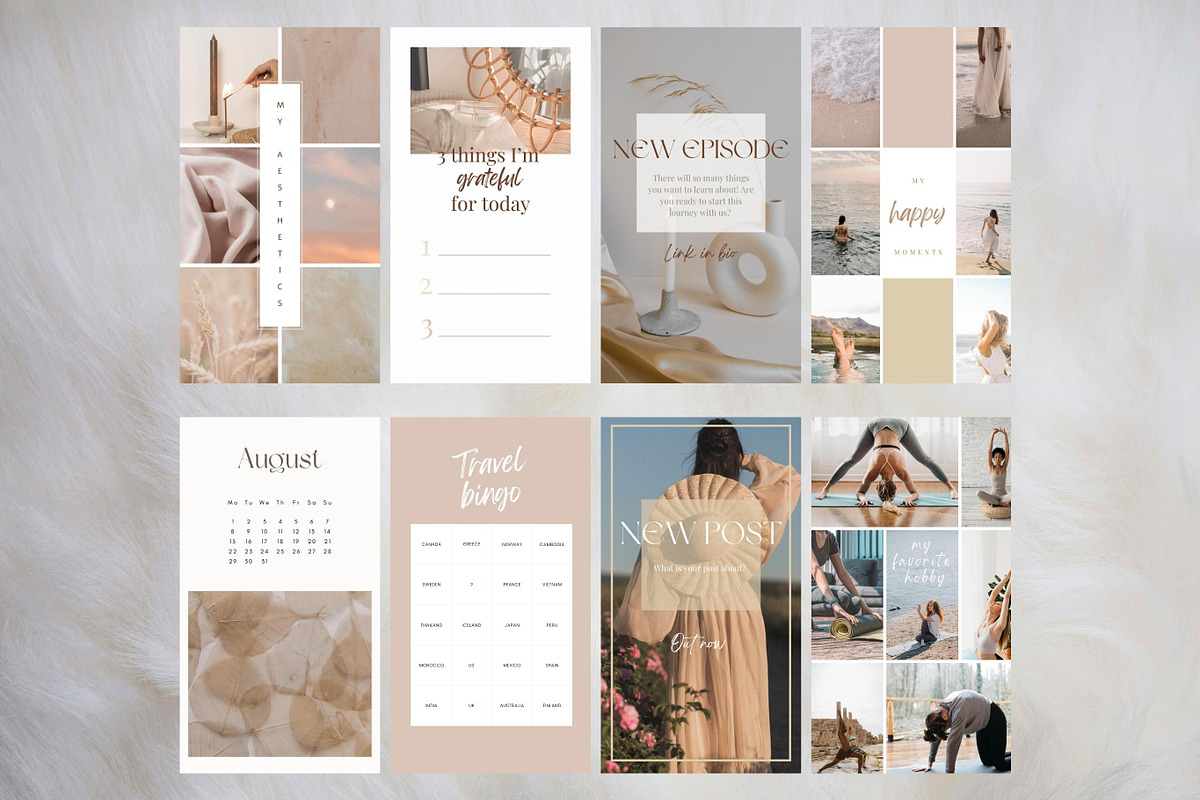 50 Neutral Instagram Story Templates, a Social Media Template by idArt (Photo 4 of 5)