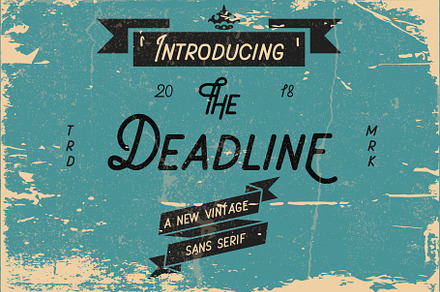 The Deadline - Vintage Sans Serif