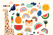 African animals baby collection, an Animal Illustration by MoleskoStudio (Thumbnail 5 of 13)