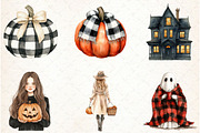 Watercolor Creepy and Cozy Halloween, an Illustration by Libby Wishes (Thumbnail 6 of 7)