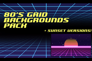 80s VHS Grid Background Videos
