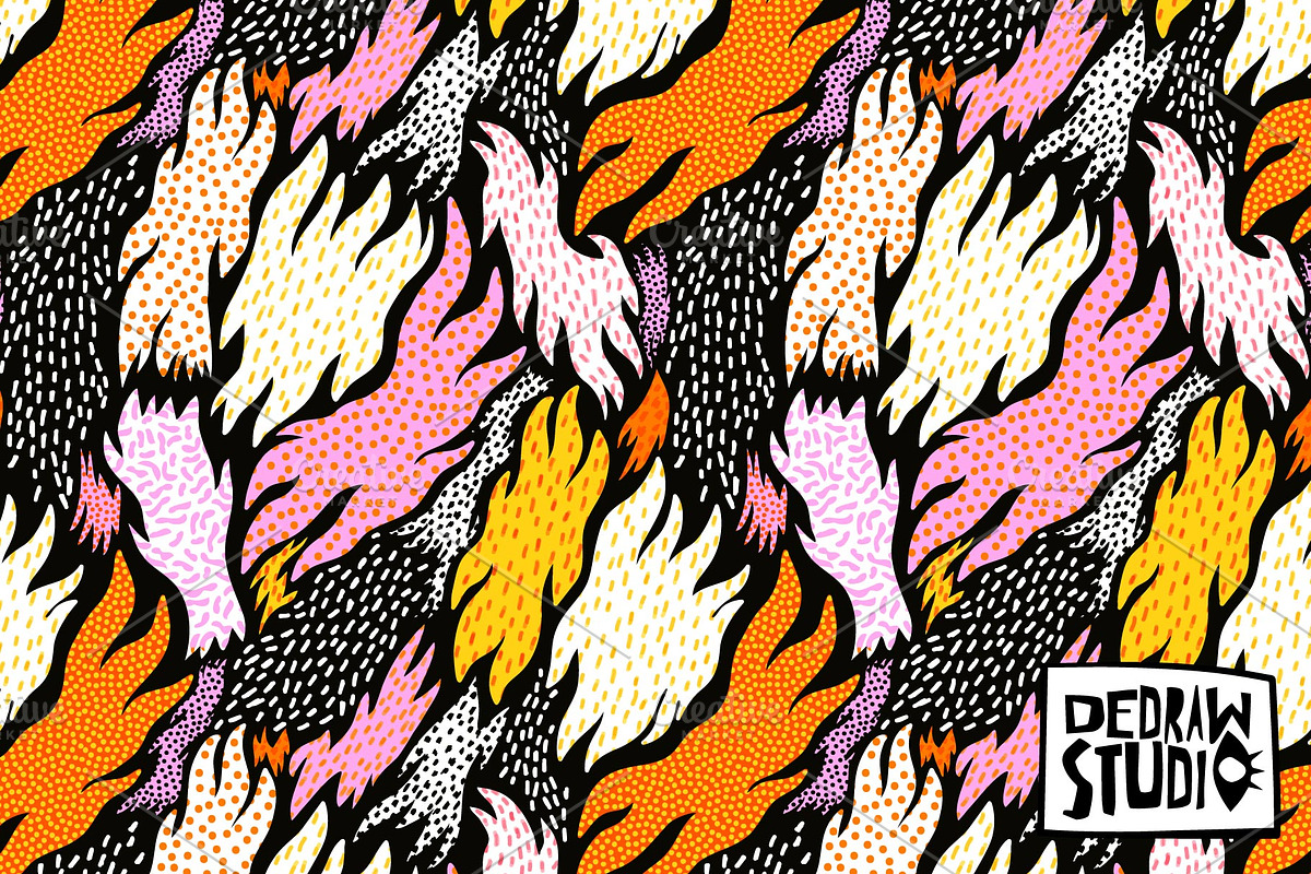 Colorful Abstract Art Pattern #1, a Pattern Graphic by Dedraw Studio (Photo 1 of 3)
