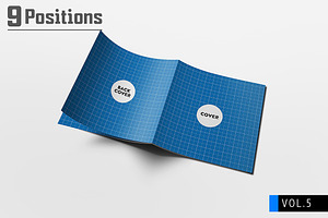 Square Brochure Mockups V.5