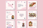 Food Blogger Social Media Templates, a Social Media Template by BoontenStudio (Thumbnail 5 of 7)