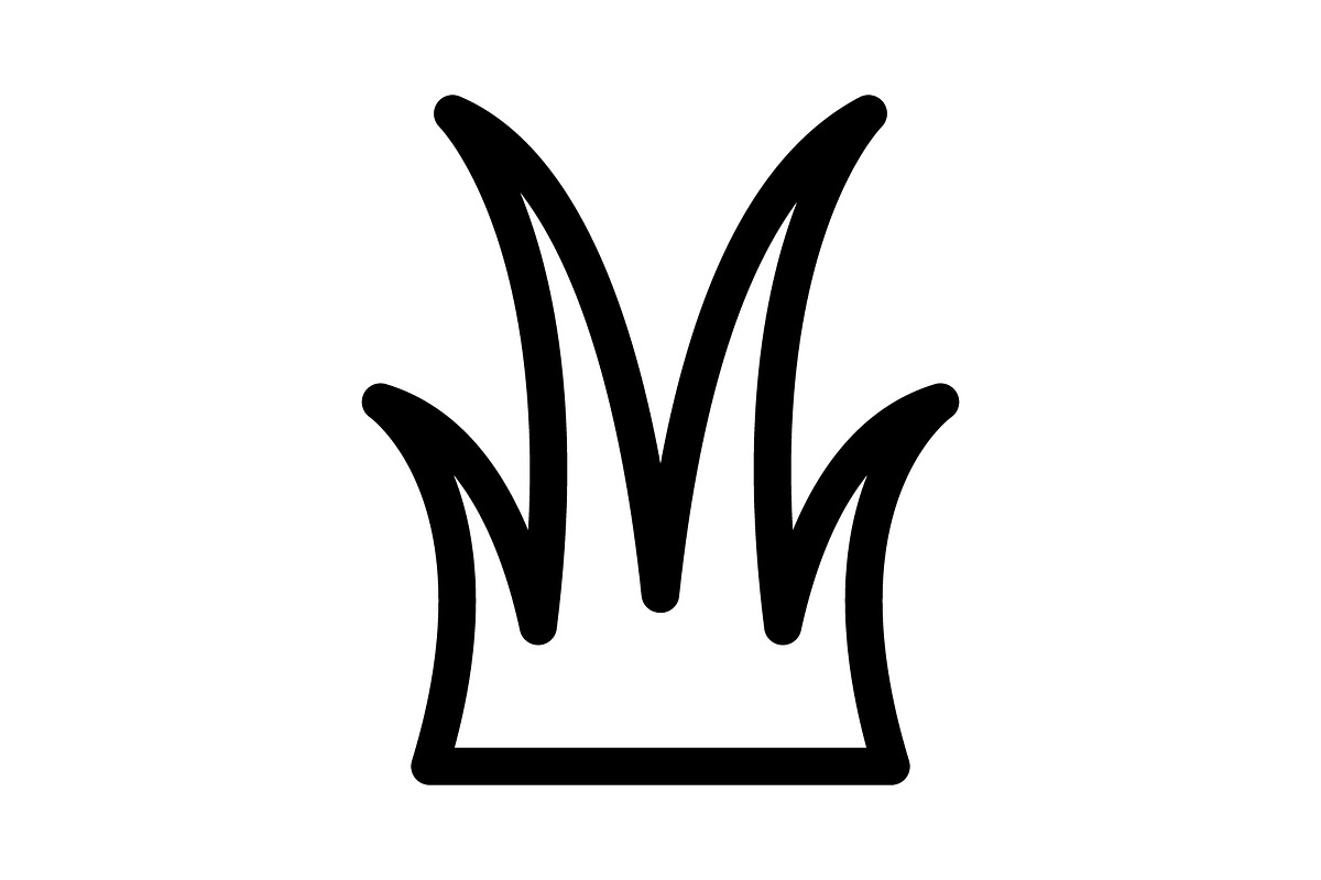 Grass icon, an Outline Icon by Sumberpangan
