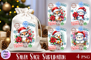 Christmas Santa Sack bundle, an Animal Illustration by ElenazlataArt (Thumbnail 9 of 10)