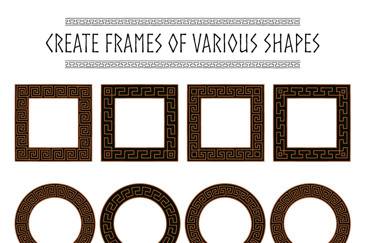 Black and brown meander brushes, a Brush Add-On by ekmelica (Photo 5 of 5)