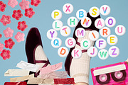 Retro Journaling Scrapbook Kit, an Object Graphic by DreamoraArt (Thumbnail 9 of 12)